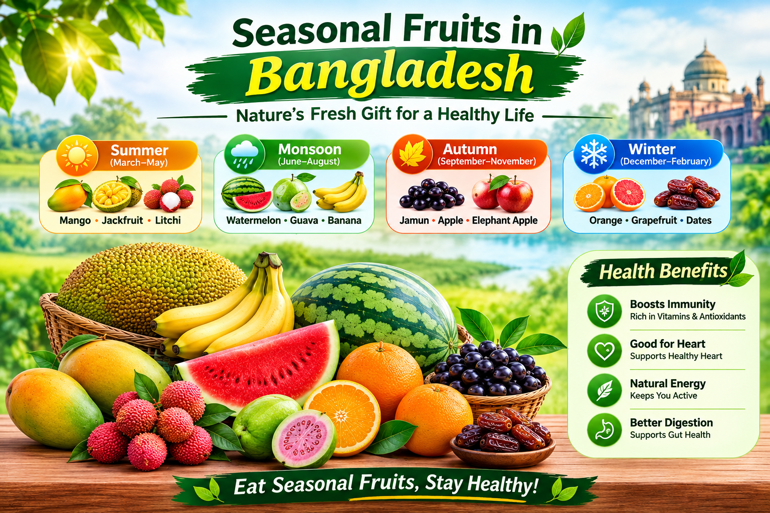Seasonal Fruits in Bangladesh – Health Benefits Guide