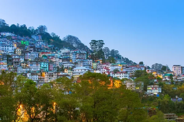 View of Gangtok The Capital City of Sikkim, India