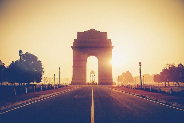Sunrise at India Gate. New Delhi.