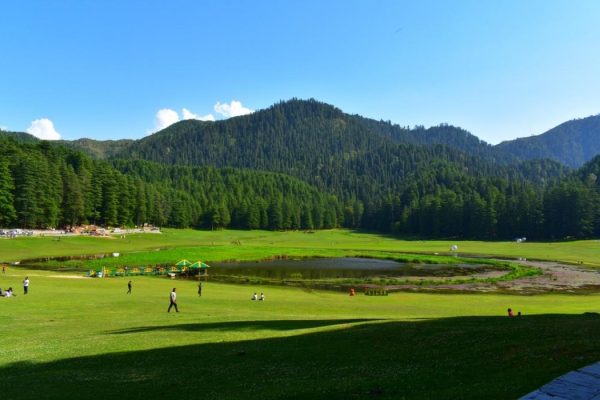 People Around are here to enjoy picnic or personnel time with family and friends. Dalhousie, India.